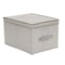 Simplify Storage Tote, 12 in L x 16 in W x 12 in H, Gray, Linen 30101-GREY - alternate 1